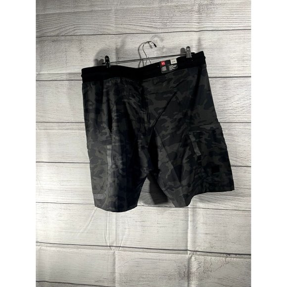 Under Armour Men's Camo 2 Pocket Shorts Black Size XL *New with Tags* - Picture 9 of 10